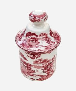 Canister de Porcelana Español San Claudio Willow Red
