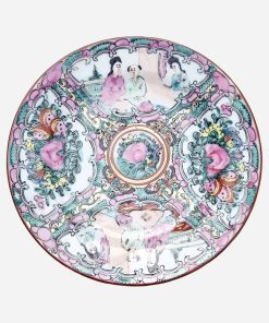 Plato de Pan Rose Medallion Canton Siglo 19