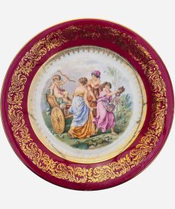 Plato Francés Limoges Fragonard Diseño Angélica Kauffman