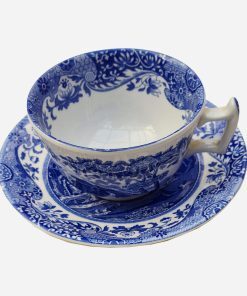 Dúo de Té Inglés Copeland Spode Italian Blue
